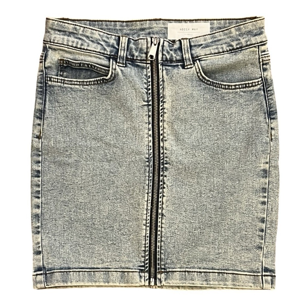 NWOT Noisy May Light Blue Denim Mini Skirt, Women's Size XS